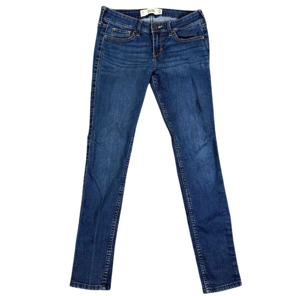 Hollister Super Skinny Jeans W26 L29 Dark Wash Low Rise Denim 3S